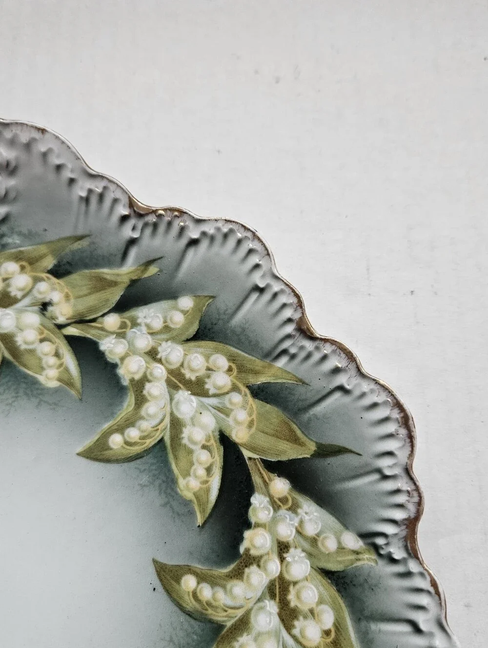 Vintage RC Rosenthal Bavaria Monbijou Lily of the Valley Hand Painted Gold Trim